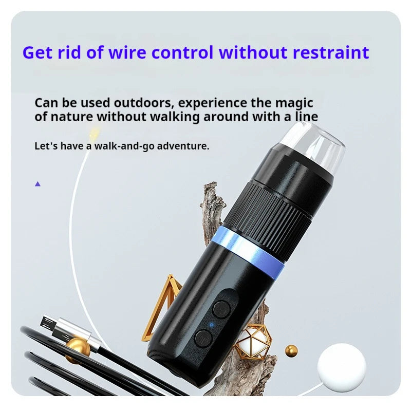 Electron Microscope High-Definition Portable Wifi Digital Microscope for Repairing Skin and Scalp Peaceful Pleasures Health and Wellness