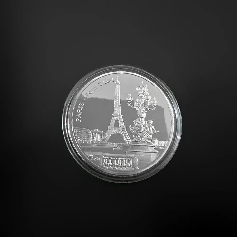 Paris Eiffel Tower Commemorative Coin – Metal Travel Keepsake