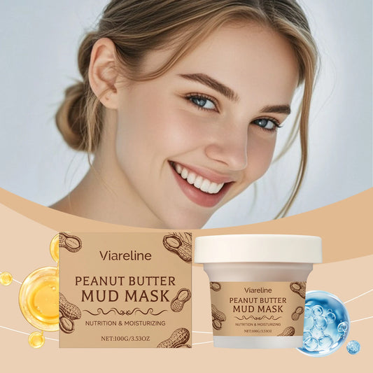 Viareline Peanut Mud Mask – Hydrating Pore-Cleansing Face Mask Hydrating Mud Mask Peaceful Pleasures Health and Wellness