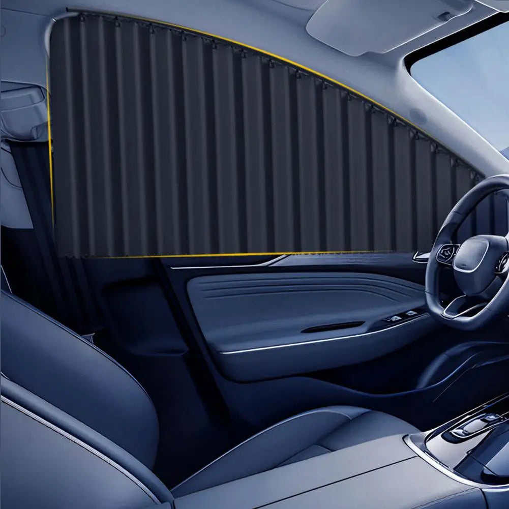 Retractable Car Side Window Sun Shade | UV Blocking Curtain