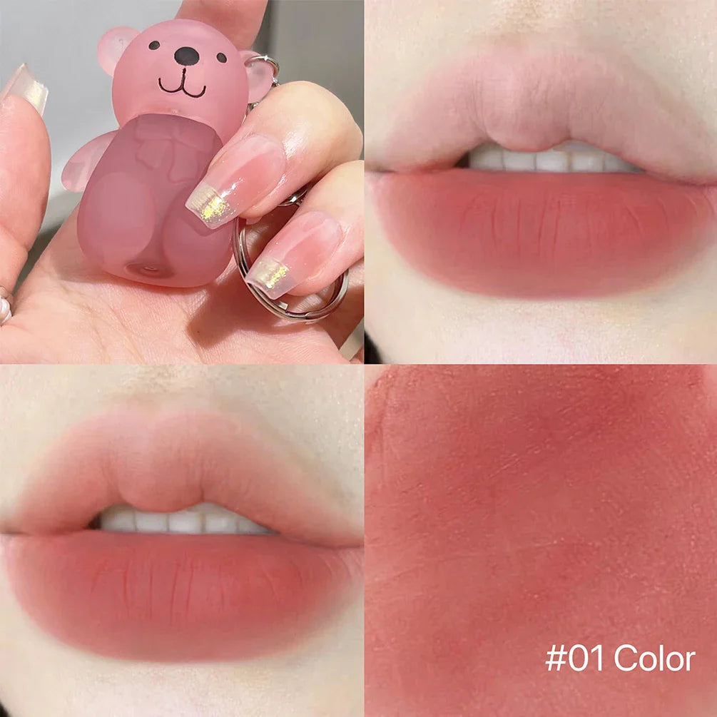 Art Value Cute Bear Lip Mud – Matte Velvet Waterproof Lip Gloss