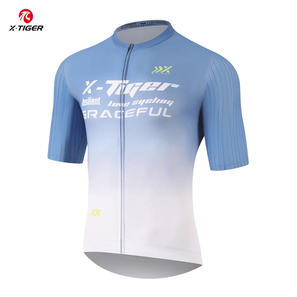 X-Tiger Pro Men's Cycling Jersey – Quick-Dry MTB Bike Shirt