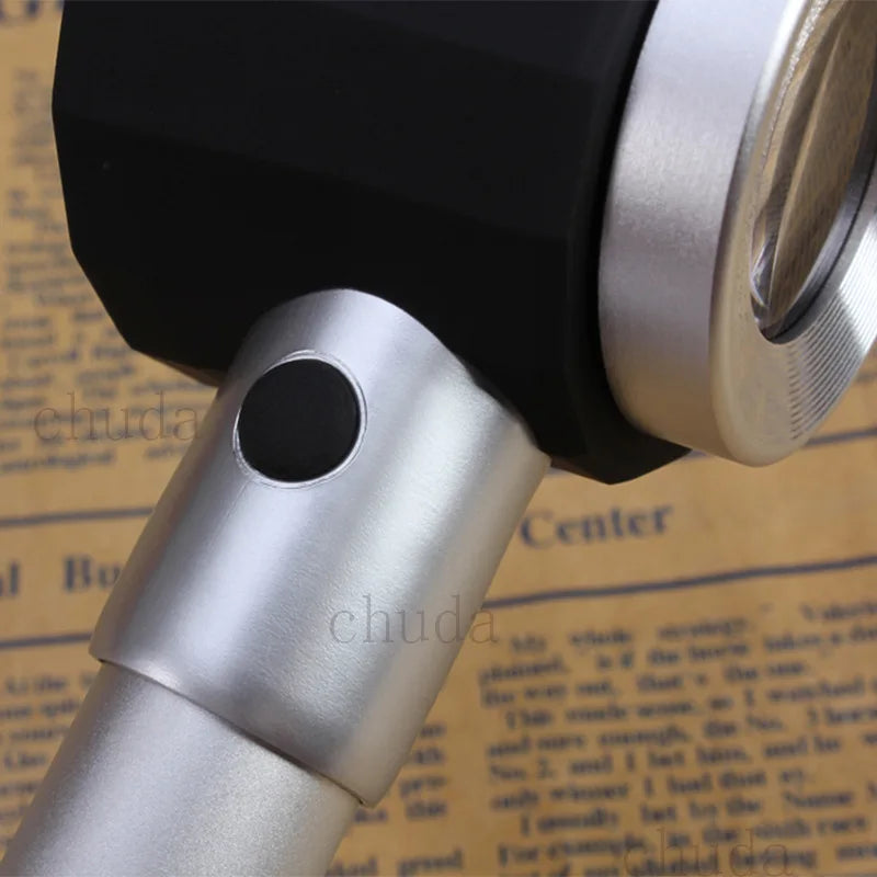 Handheld 20X Metal Spoon Shaped Led Magnifying Glass with Light and Scale Peaceful Pleasures Health and Wellness