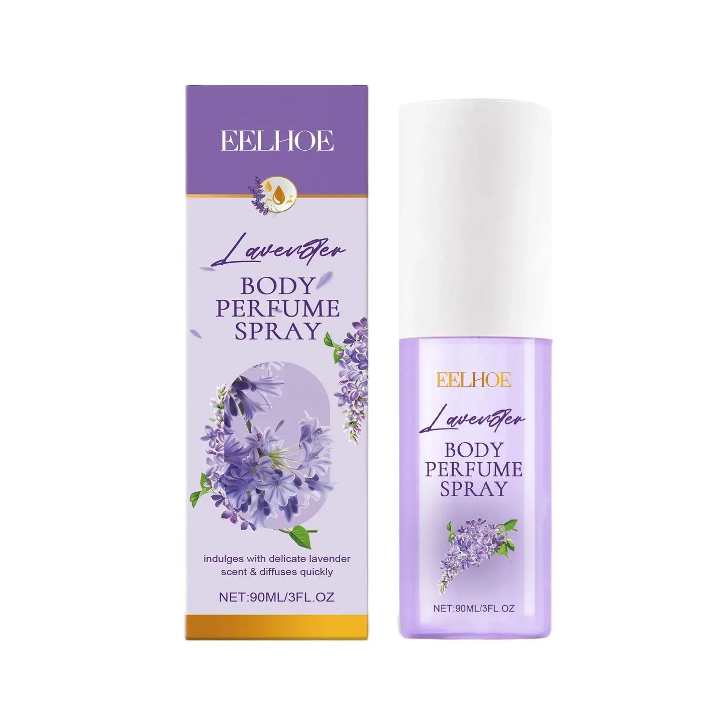 EELHOE Lavender Aromatherapy Body Spray – Lasting Floral Mist