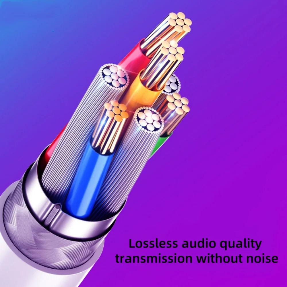 USB-C to 3.5mm AUX Audio Cable DAC HiFi | Samsung Xiaomi Huawei
