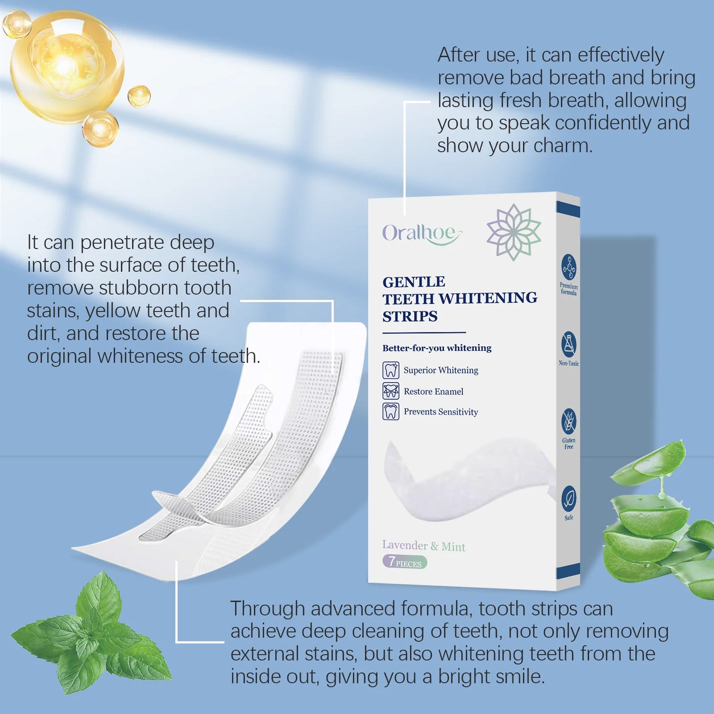 Oralhoe Teeth Whitening Strips – Remove Stains at Home