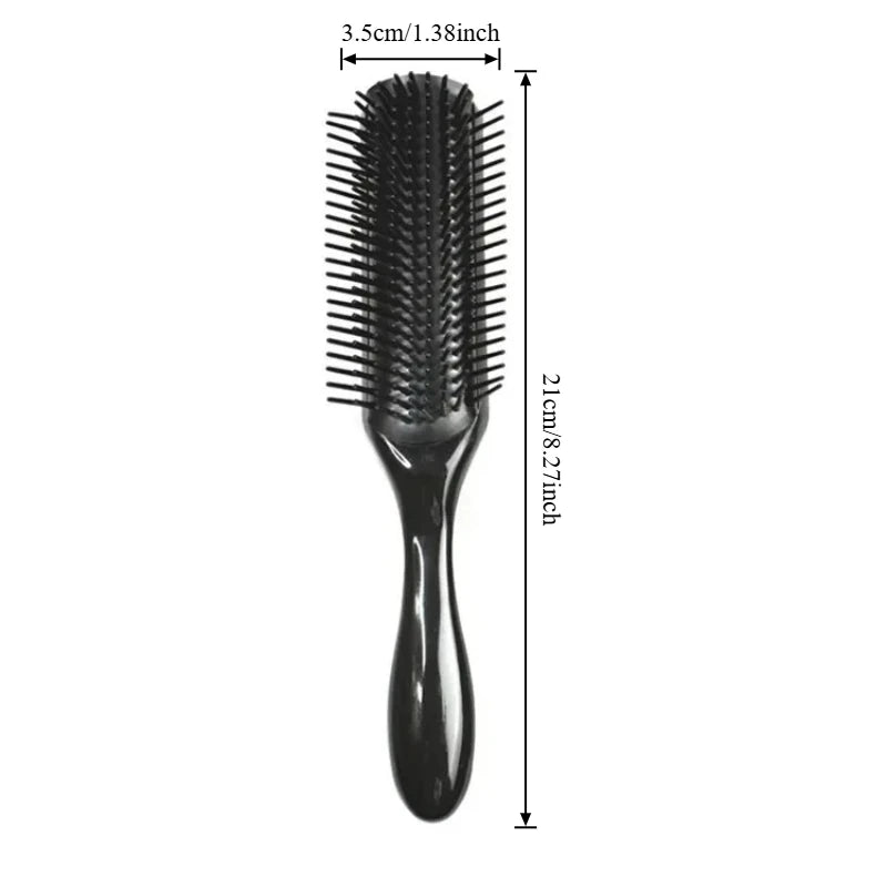 ‌5pcs 9-Rows Hair Detangler Brush - Scalp Massager for Straight, Curly, Wet Hair Comb Peaceful Pleasures Health and Wellness BK2-L