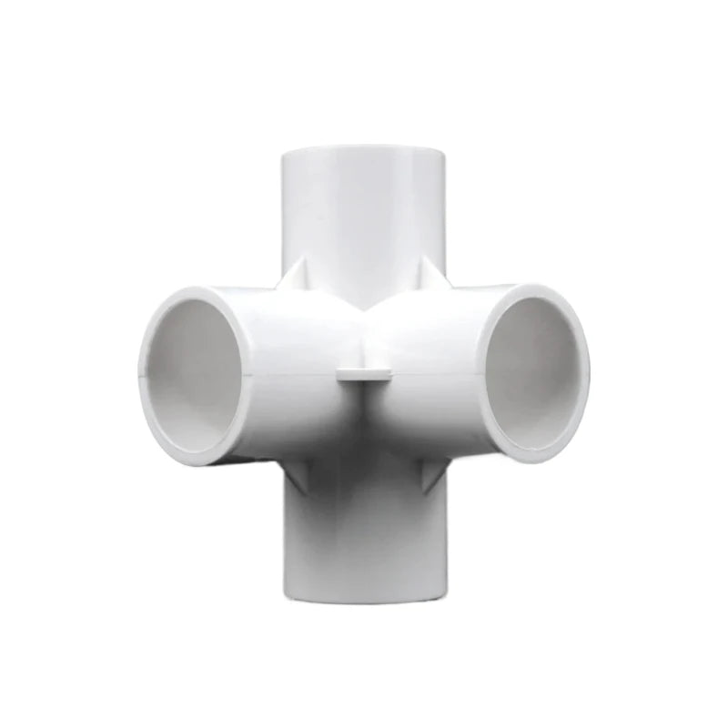 1pcs 20/25/32/40/50mm White PVC Pipe Connector Straight Elbow Tee Cross Joints Water Pipe Adapter 3 /4 Ways Joints Garden Hose Peaceful Pleasures Health and Wellness 4-white 20mm