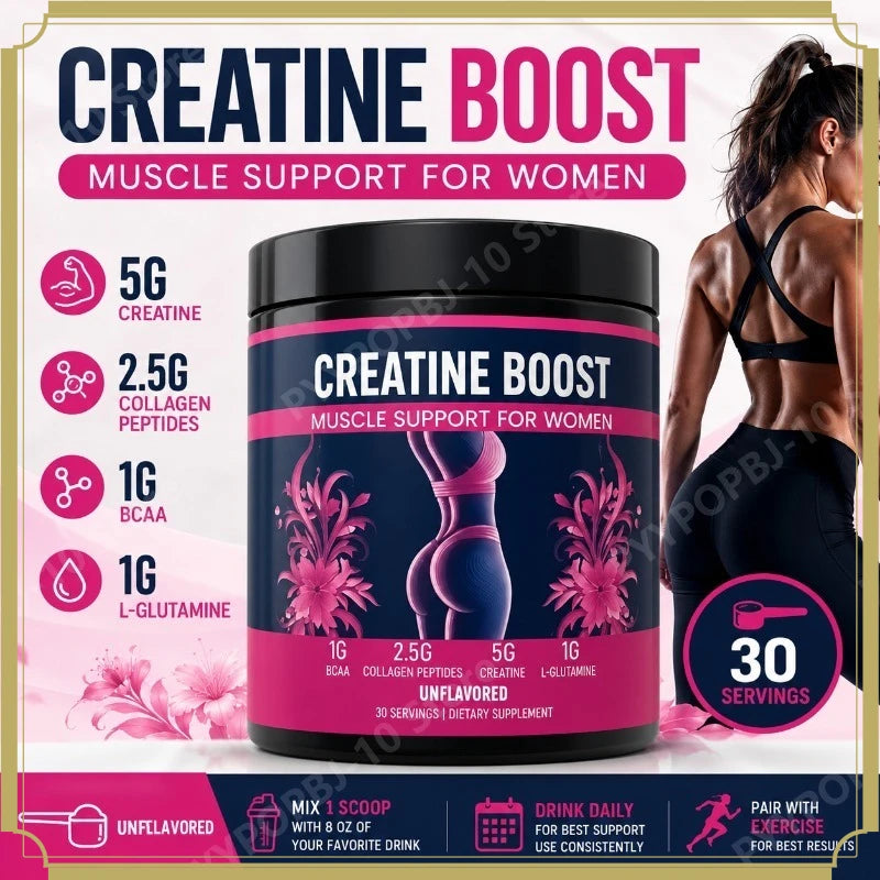 Creatine for Women with Collagen & BCAA – Booty Builder Supplement