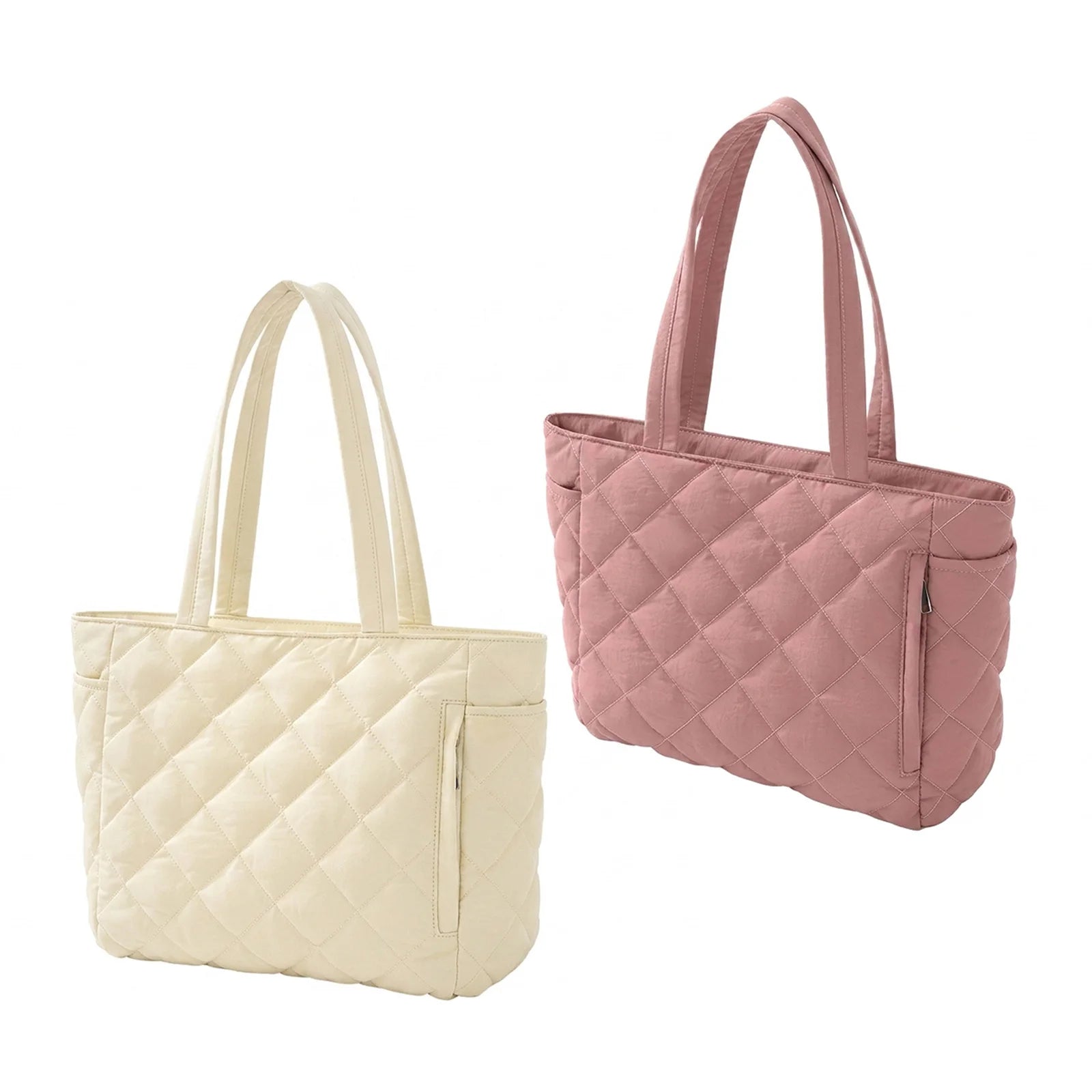 Women Tote Bag Large Capacity Quilted Design For 15.6 Inch Laptop And Daily Use Peaceful Pleasures Health and Wellness