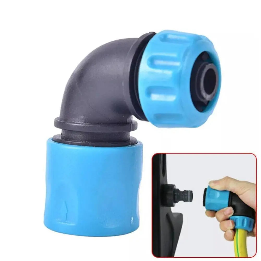 1/2" (12.5mm) ABS Garden Water Connector Soft Water Pipe Elbow Faucet Joint Garden Irrigation Hose Rapid Connection Adapter Tool Peaceful Pleasures Health and Wellness