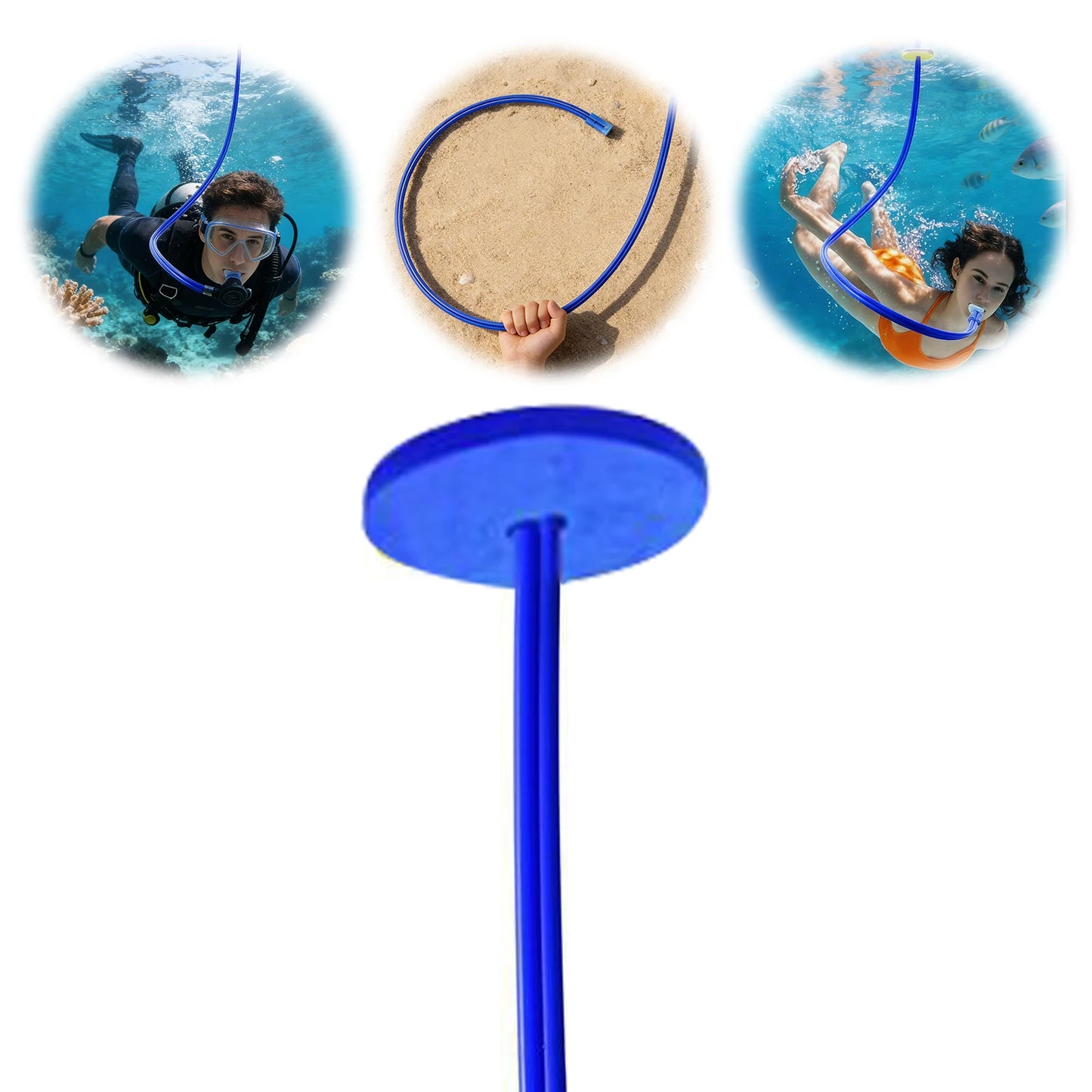 Diving Snorkel Breathing Tube Easy To Carry Diving Dry Snorkel Underwater Snorkeling Equipment for Freediving Swim Training Peaceful Pleasures Health and Wellness