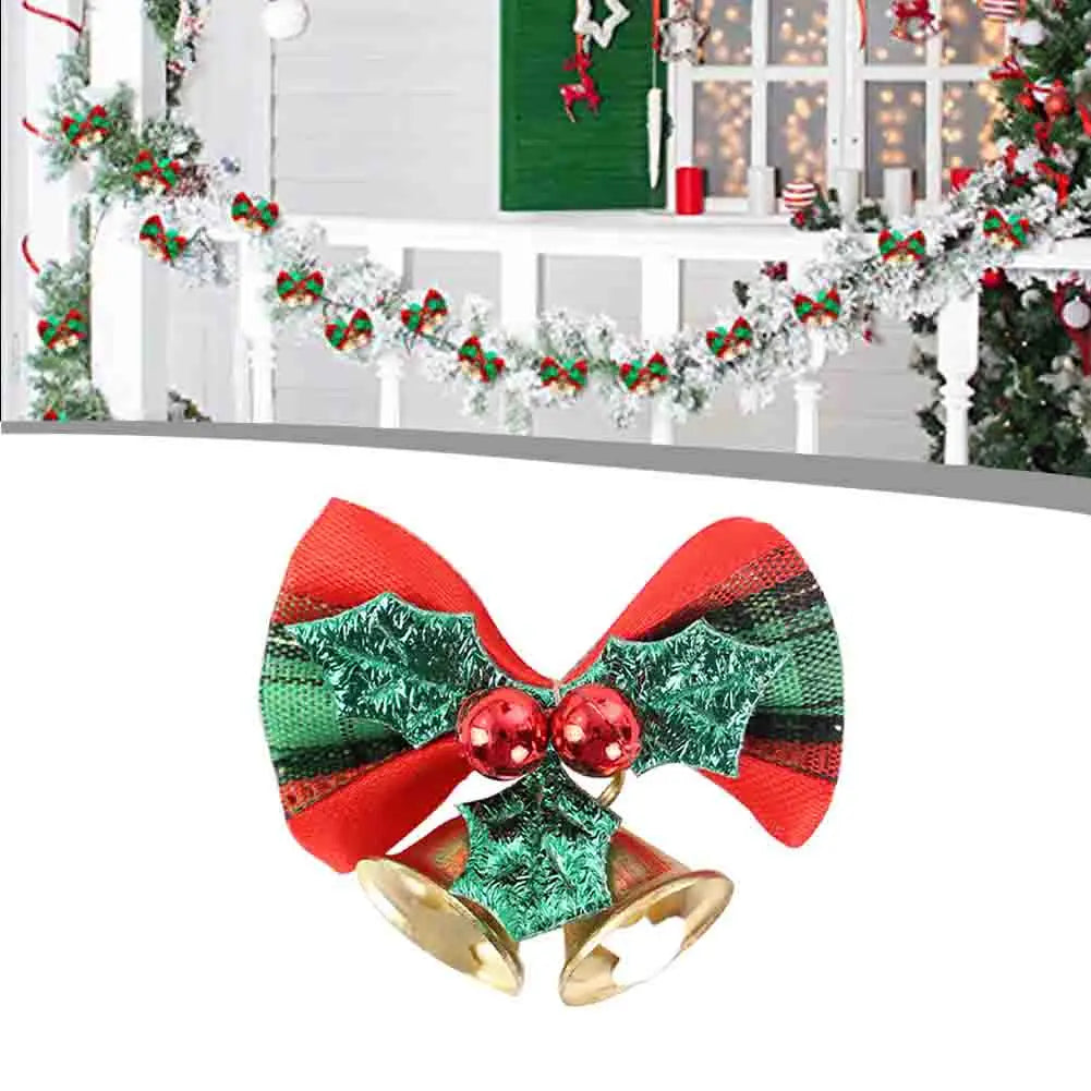 Christmas Mini Bows with Bells & Berries | 1 or 10 Pack