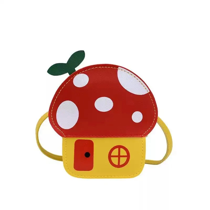 Kids Mushroom Crossbody Bag – Cute Girls Sling Purse Korean Style