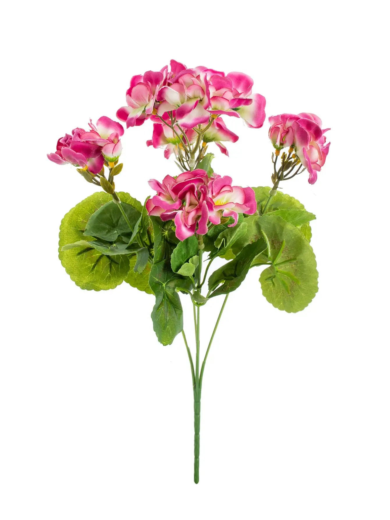 Silk Begonia Artificial Flowers | Wedding & Home Decor Bouquet