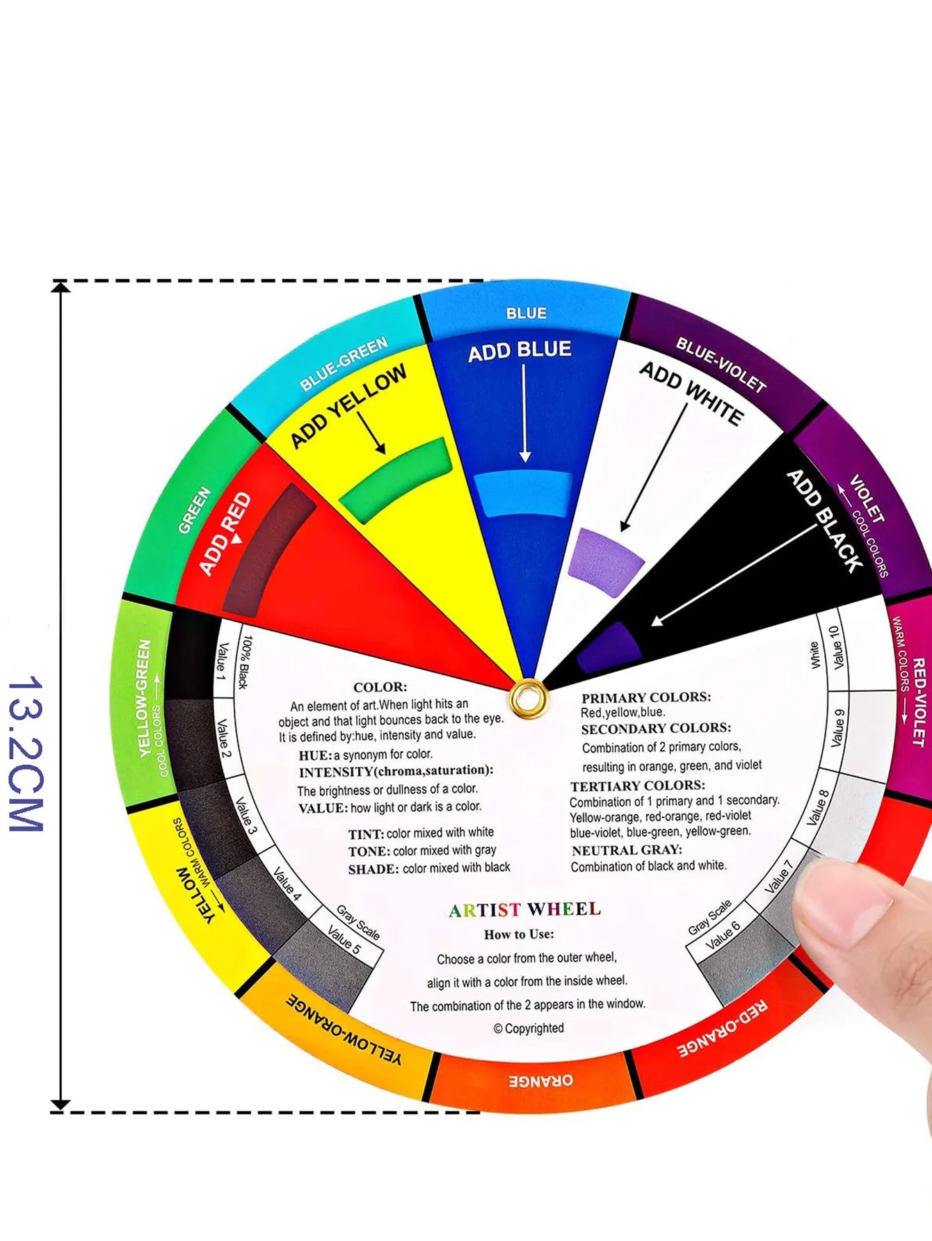 Bview Art Mixing Wheel Artist School Learning Guide Class Teaching