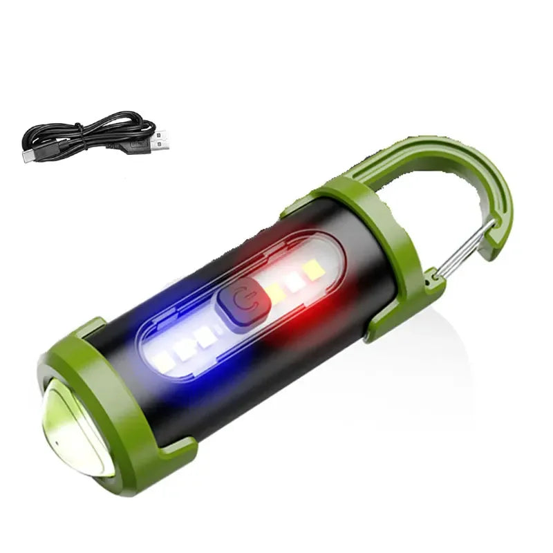 Mini Rechargeable COB Keychain Flashlight 800 Lumen EDC
