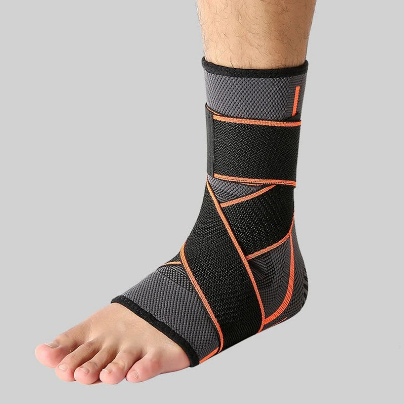 Sport Ankle Support Compression Brace – Hiking, Running & Basketball Ankle Compression Brace Peaceful Pleasures Health and Wellness Orange XLARGE