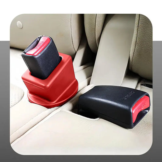 Silicone Safety Buckle Bracket Car Seat Belt Slot Fastener Universal Car Buckle Bracket Fixing Buckle Peaceful Pleasures Health and Wellness