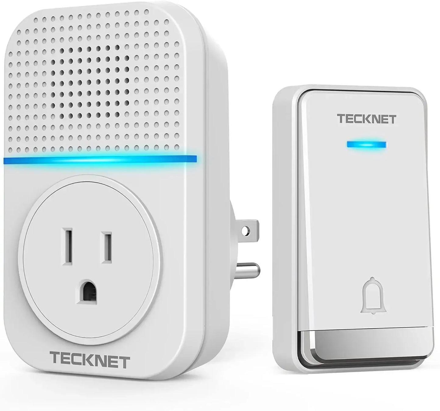 Wireless Doorbell with Plug-through Socket, IP66 Waterproof, 1300ft Range, 60 Ringtones & Adjustable Volume for Home Use Peaceful Pleasures Health and Wellness United States