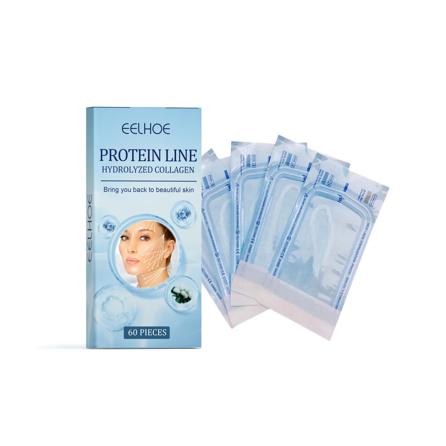 60Pcs Collagen Protein Thread Serum – Firming & Anti-Aging Peaceful Pleasures Health and Wellness 60pcs