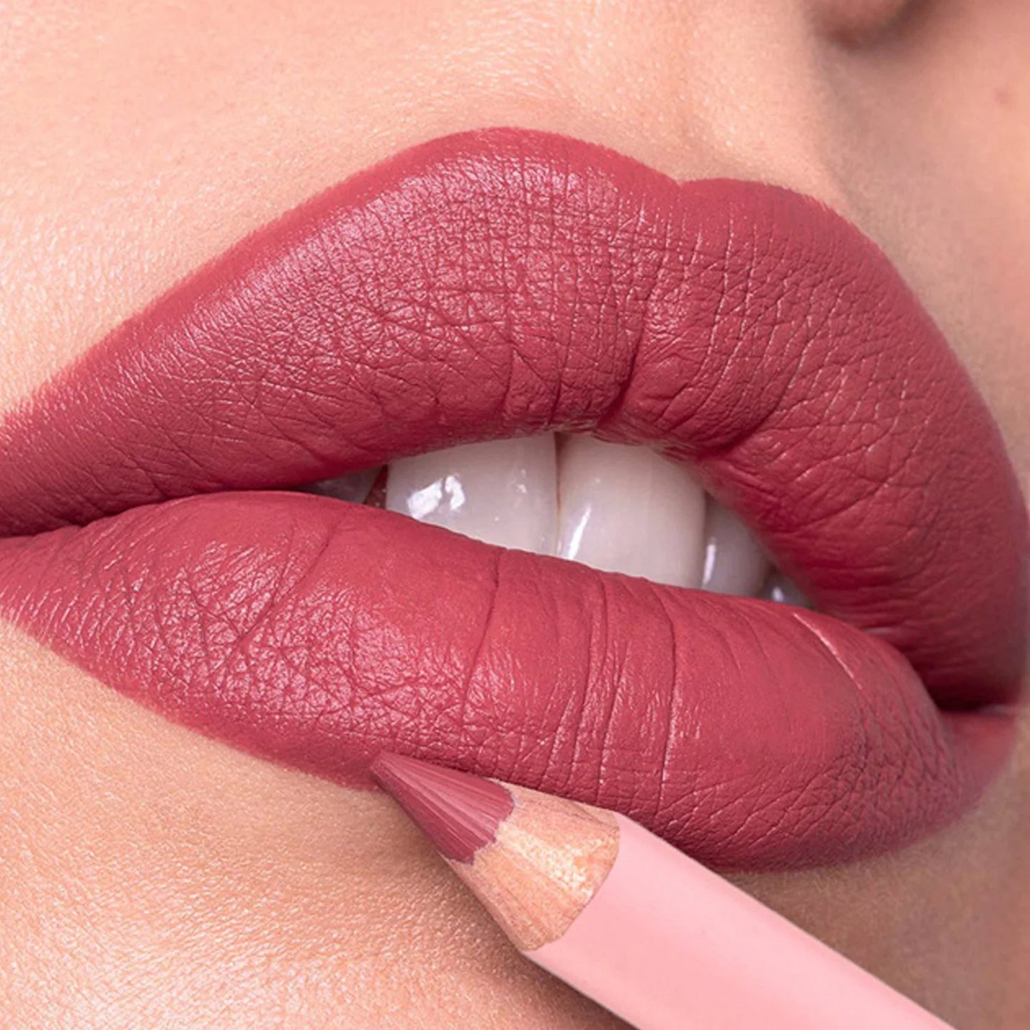 12-Color Matte Waterproof Lip Liner Pencil Set – Nude & Pink