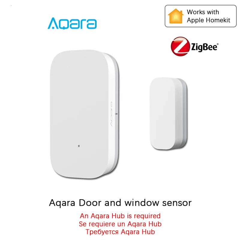 Aqara Smart Home Kits Zigbee Gateway Hub M1S Wireless Switch Lamp Door Motion Temperature Sensor Mihome Remote Control Peaceful Pleasures Health and Wellness Door Sensor