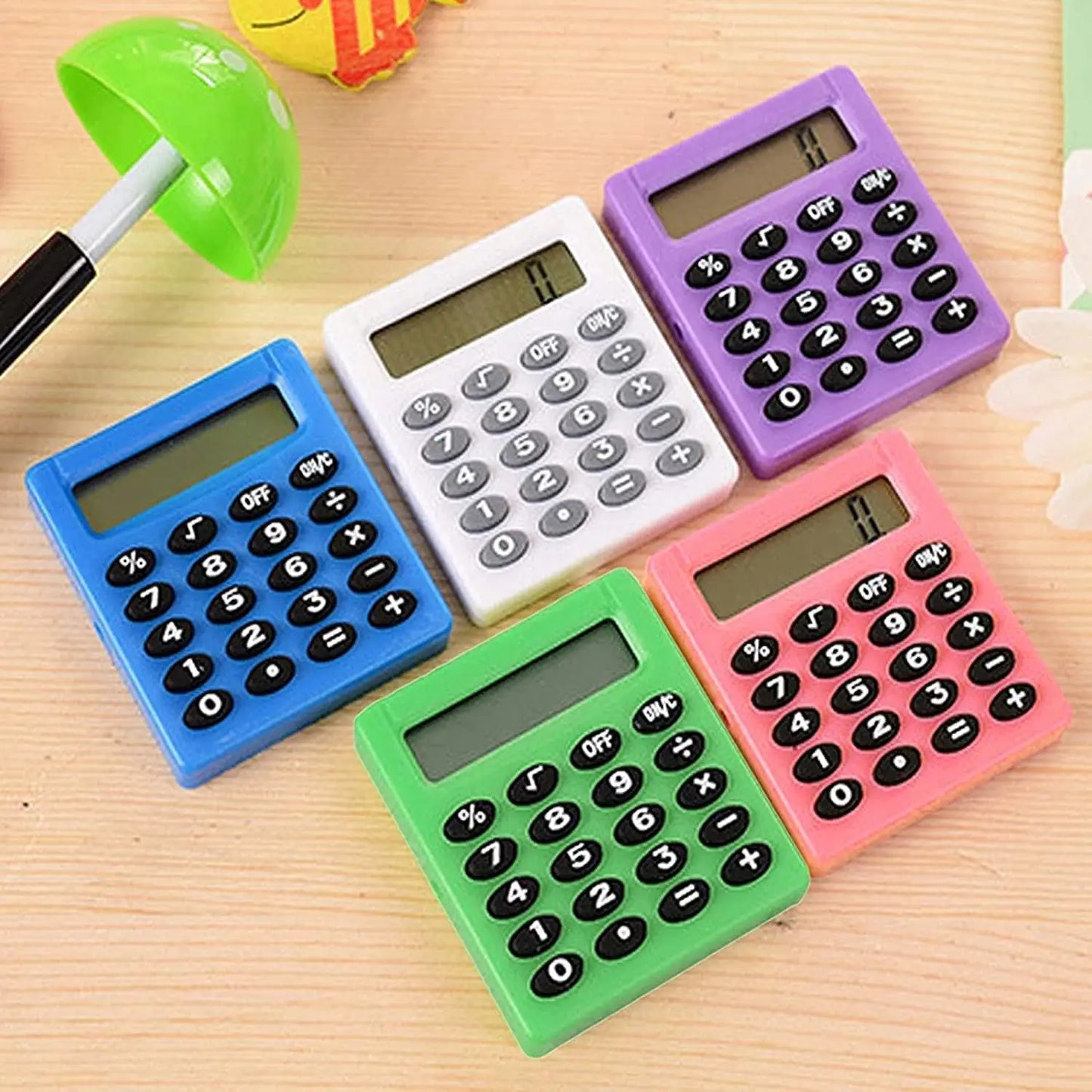 Pocket Calculator,Pocket Size Mini Calculators,8 Digit Display Basic Calculator,Mini Calculators for Students Kids Home Office Peaceful Pleasures Health and Wellness