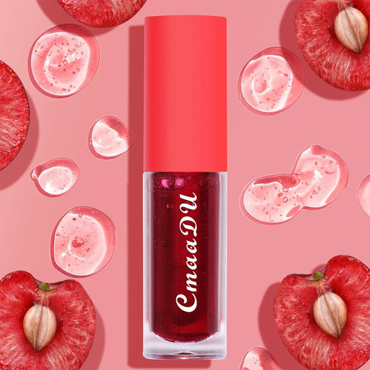 CmaaDu Cherry Lip Gloss – Hydrating, Waterproof, Long-Lasting Lip Gloss Oasis Select