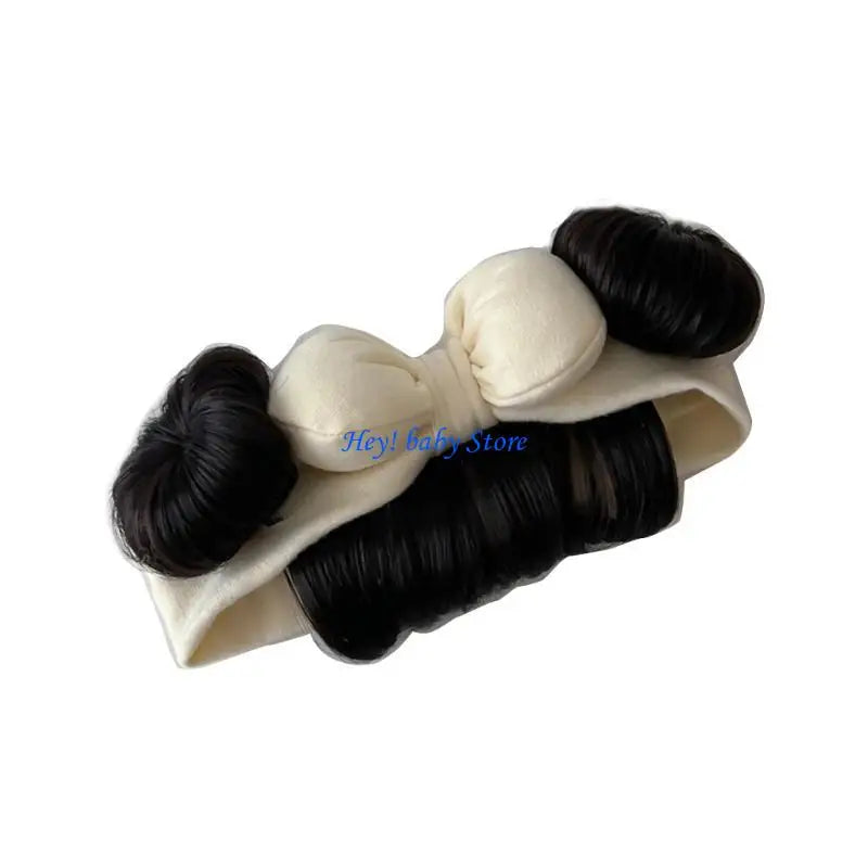 Baby Girl Bowknot Bun Headband | Cute Hair Accessory 0–2 Yrs