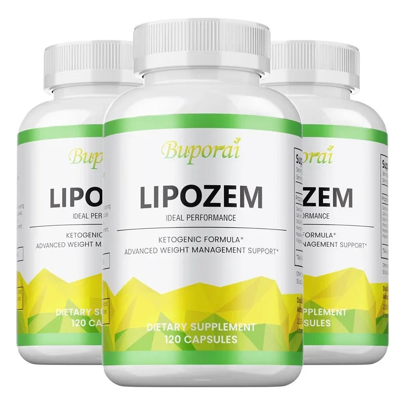 Lipozem Capsules - Digestive Health, Appetite Suppression, Metabolism, Weight Management Peaceful Pleasures Health and Wellness 120 Capsule-3bottles