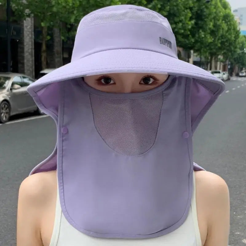 UV Wide Brim Sun Hat with Shawl Neck Cover | Unisex