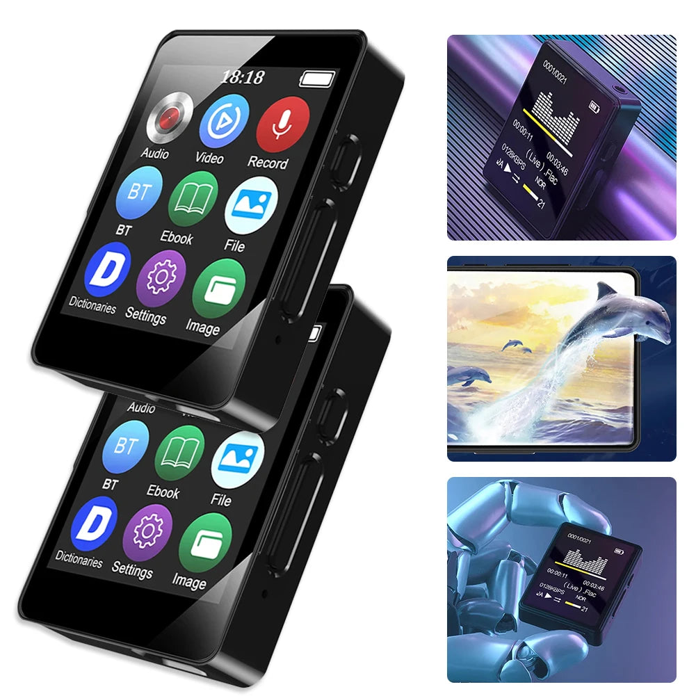 Portable MP3 Player Bluetooth 5.0 HiFi 1.8" Screen | 8–64GB