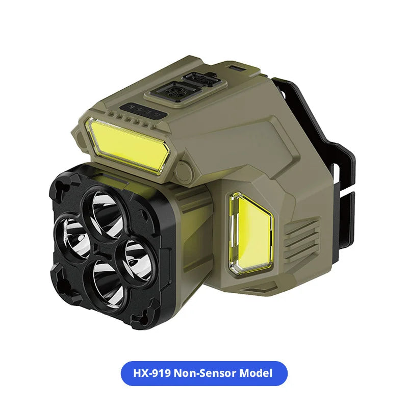 SHINEKNOT LED Headlamp – COB, Induction & Waterproof Camping