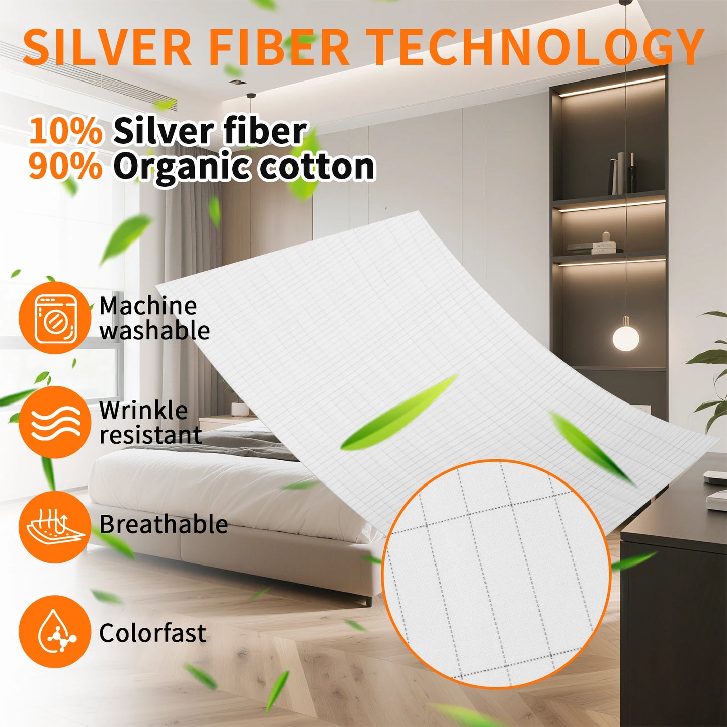 Earthing Grounding Sheet | Cotton & Silver Fiber | All Sizes