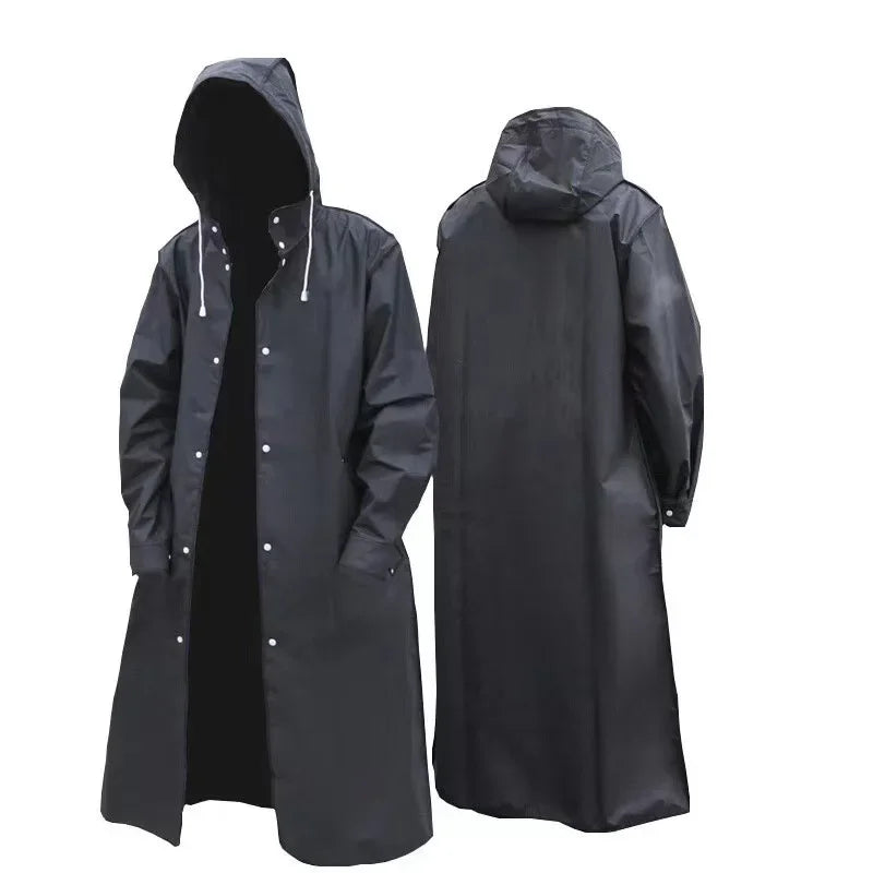 Men's Waterproof EVA Raincoat – Motorcycle Poncho & Fishing Gear