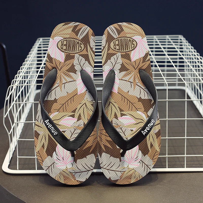 JPNTKY Men's Flip Flops Non-Slip Beach Sandals & Outdoor Slides