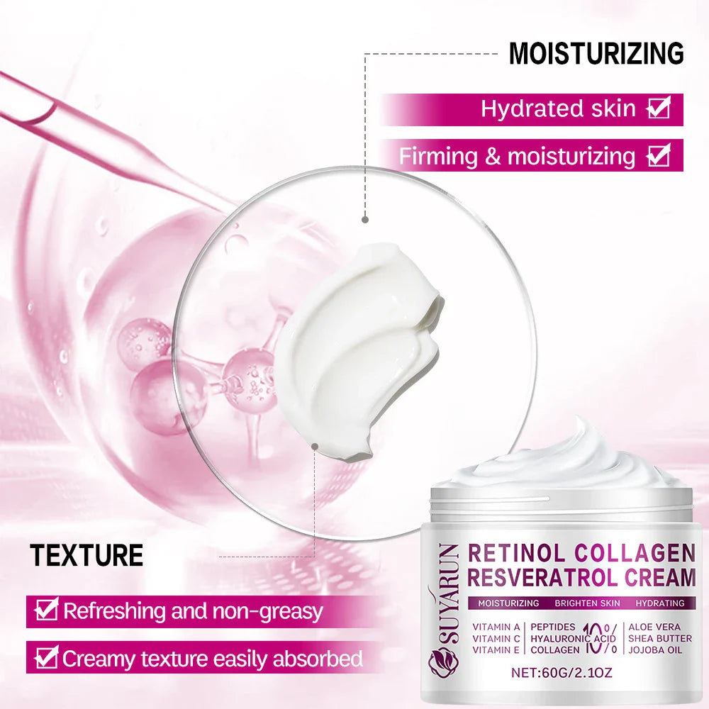 SUYARUN Retinol Resveratrol Anti-Aging Night Face Cream