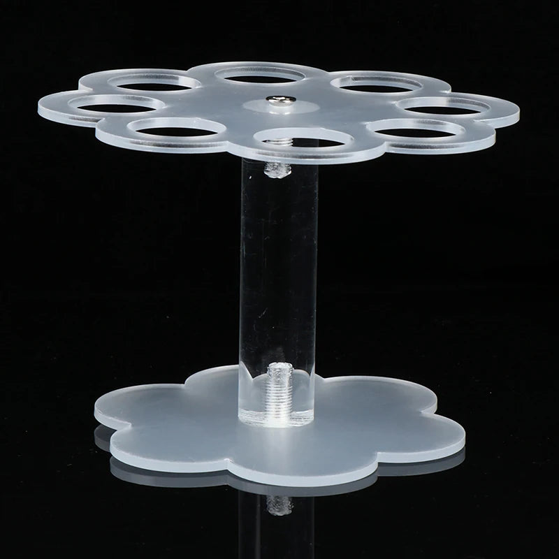 8-Hole Acrylic Ice Cream Cone Stand Holder – Clear Display