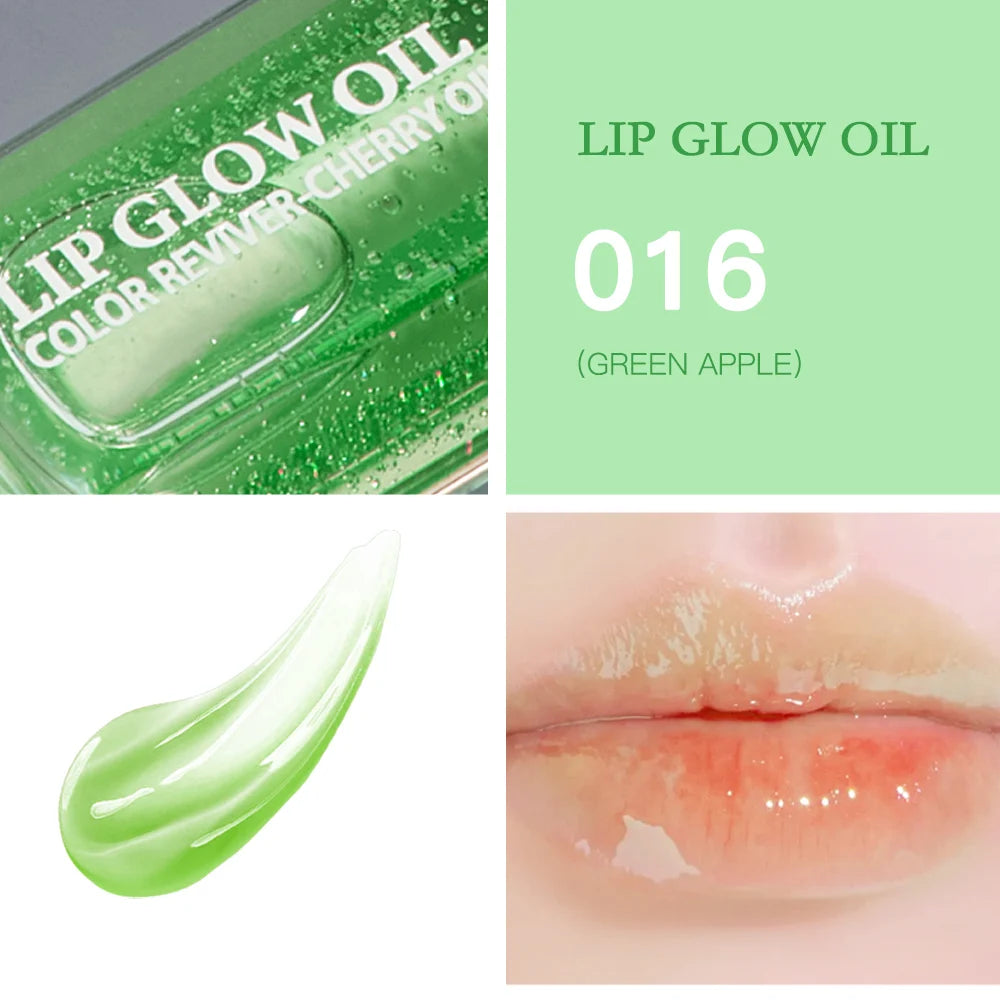 1Piece Moisturizing Lip Glow Oil Crystal Jelly Lip Oil Plumping Lip Gloss Sexy Lip Plumper Glaze Tinted Makeup Gift 10 Color Peaceful Pleasures Health and Wellness