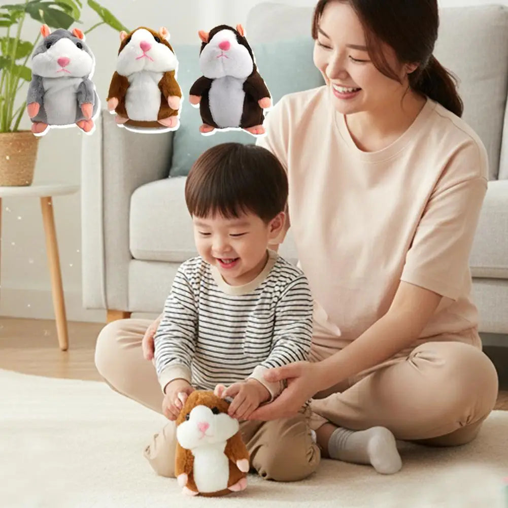 Electric Hamster Plush Toy Lovely Talking Doll Accompany Imitate