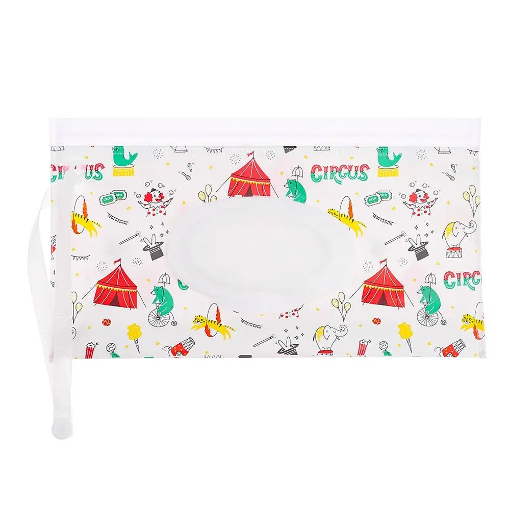 EVA Refillable Baby Wipes Pouch | Flip Cover Snap-Strap Holder