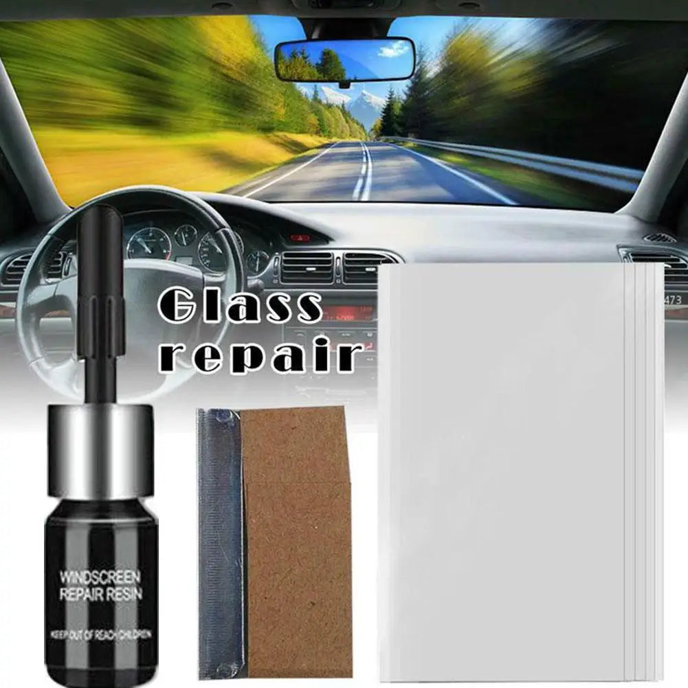 Auto Windscreen Window Glass Nano Scratch Crack Crack Resin Repair Agent Car Glass Scratch Repair Fluid Agent Kit Tools Accessor Peaceful Pleasures Health and Wellness
