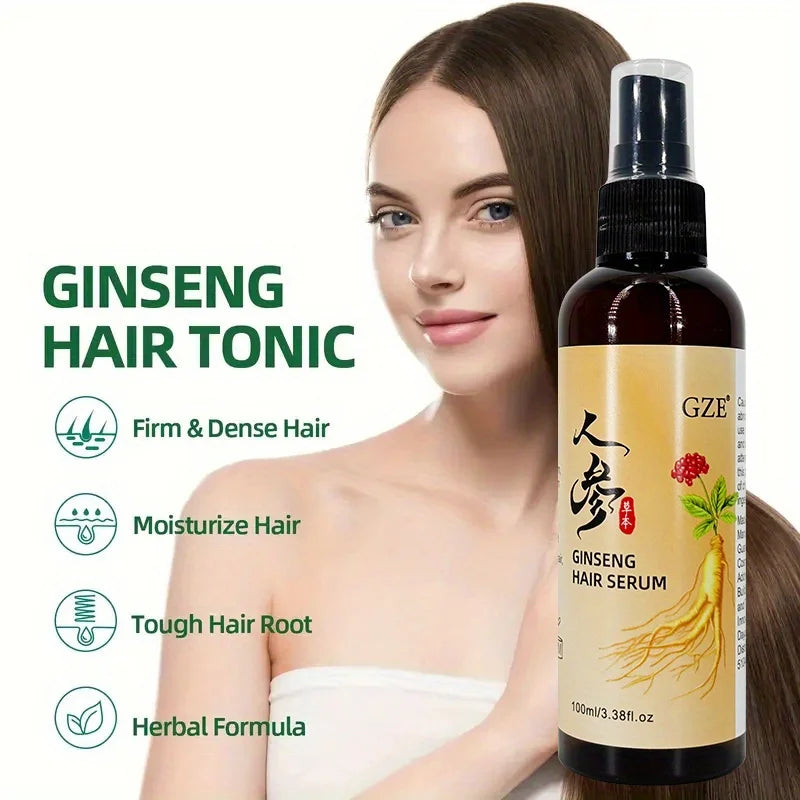 GZE Ginseng Hair Serum – Heat Protection & Moisture Repair