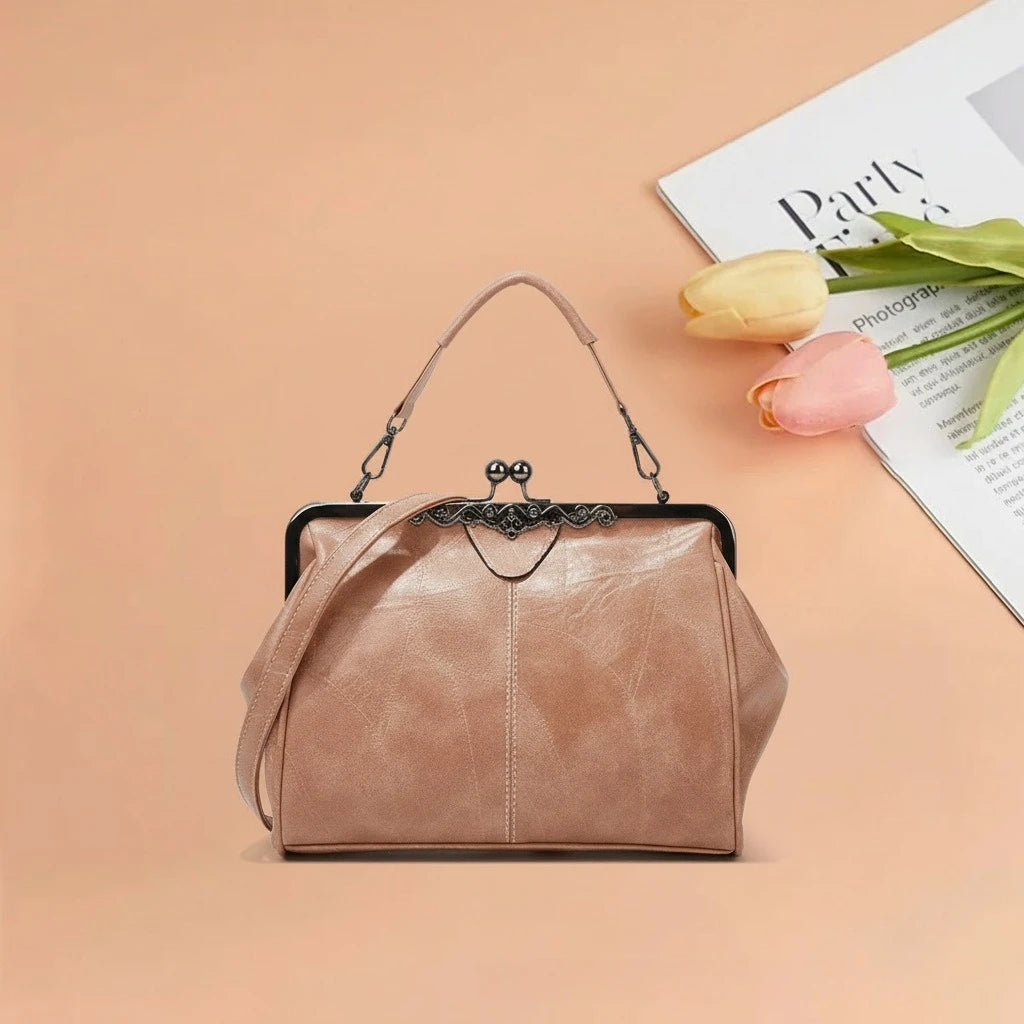 Women's Mini Clutch Crossbody Bag – PU Leather Shoulder Purse