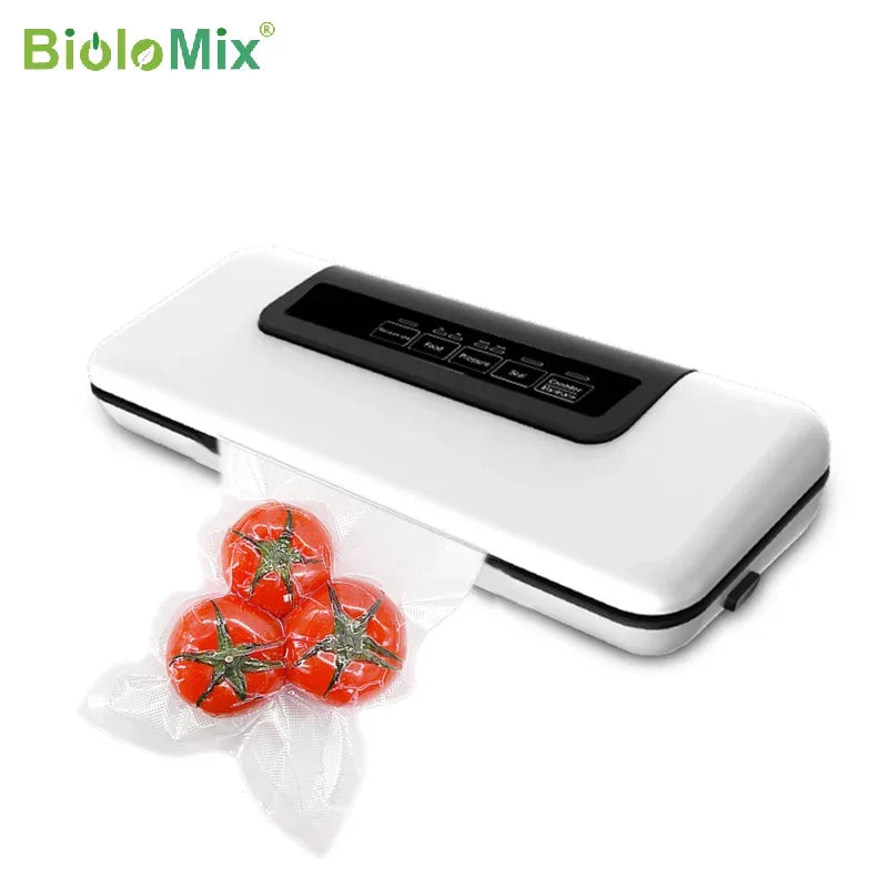 BioloMix Vacuum Sealer – Dry & Wet Food Saver with 10 Bags Vacuum Sealer BioloMix