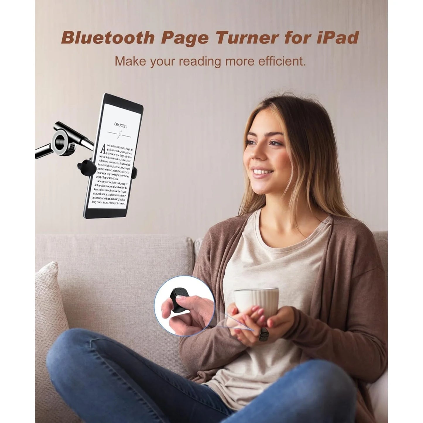 Bluetooth Scrolling Ring Remote for TikTok, Camera & Page Turn Peaceful Pleasures Health and Wellness
