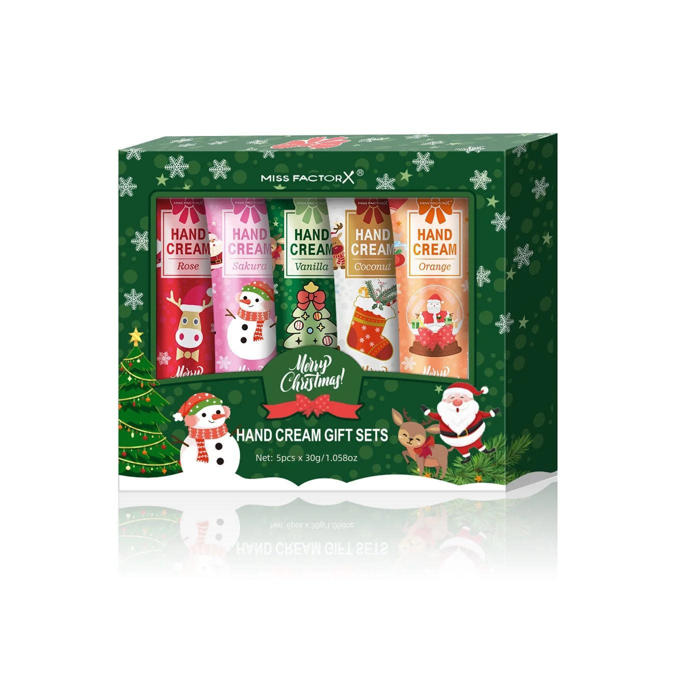 Christmas gift 5/box hand cream set, cream texture, hand cream travel pack, durable moisturizer-30g/piece gift for women Peaceful Pleasures Health and Wellness Hand cream set