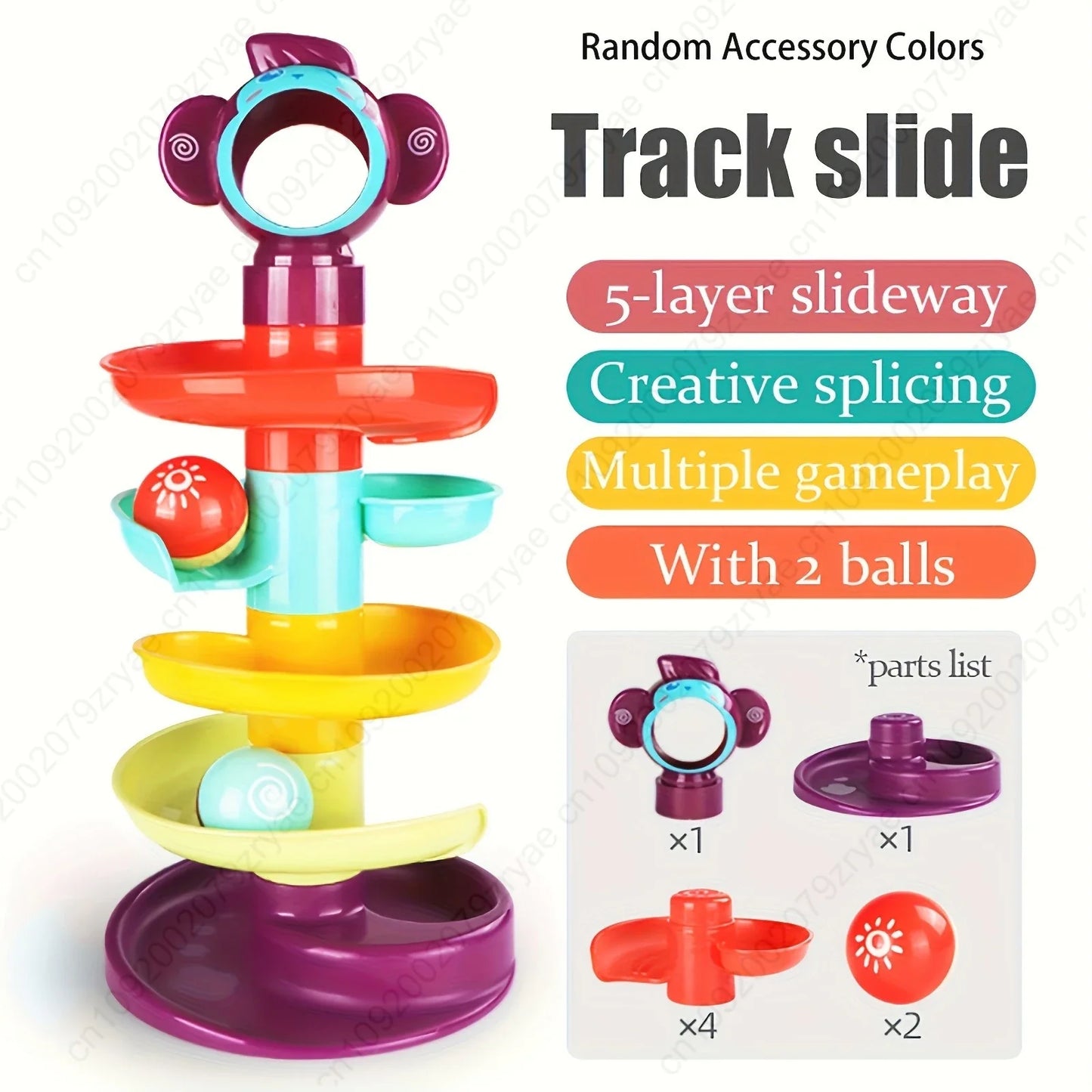 Dutora Ball Track Tower | Rolling Spinning Ball Toy Ages 3–6