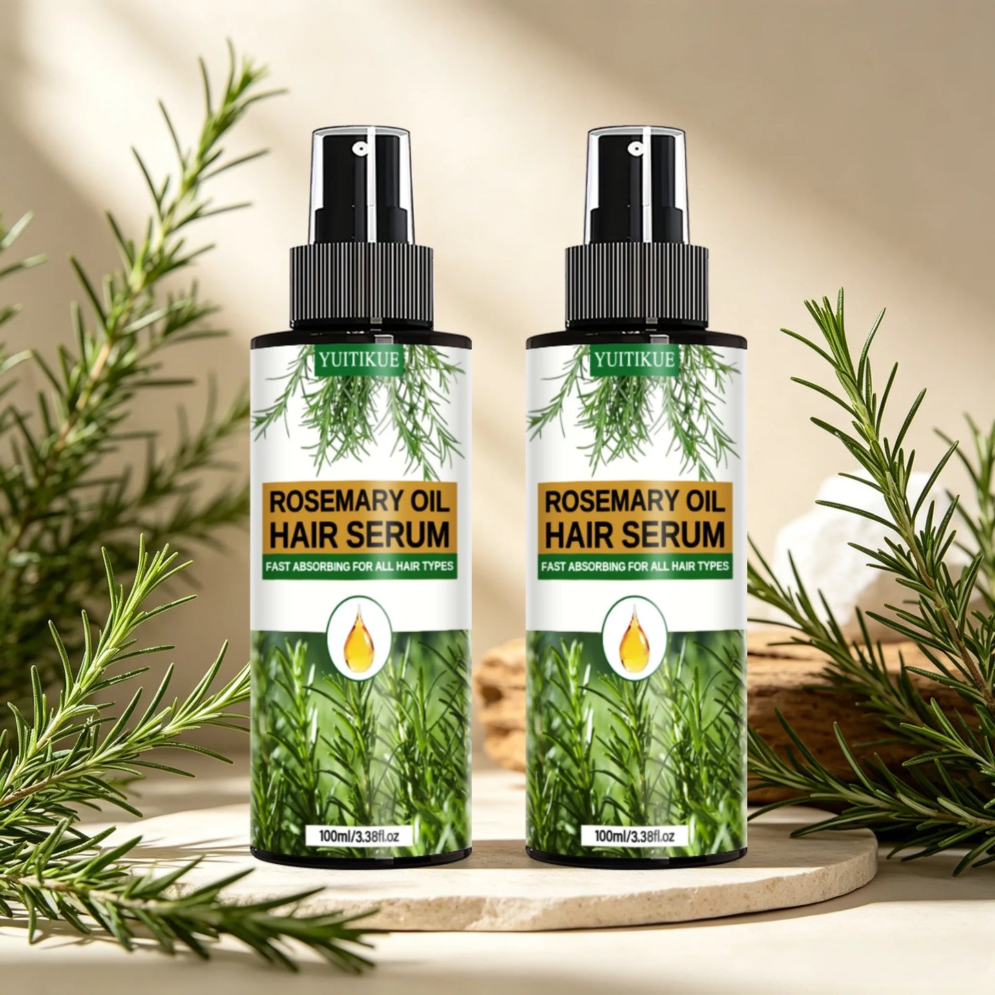 YUITIKUE Rosemary Hair Serum Spray | Frizz Control & Hydration